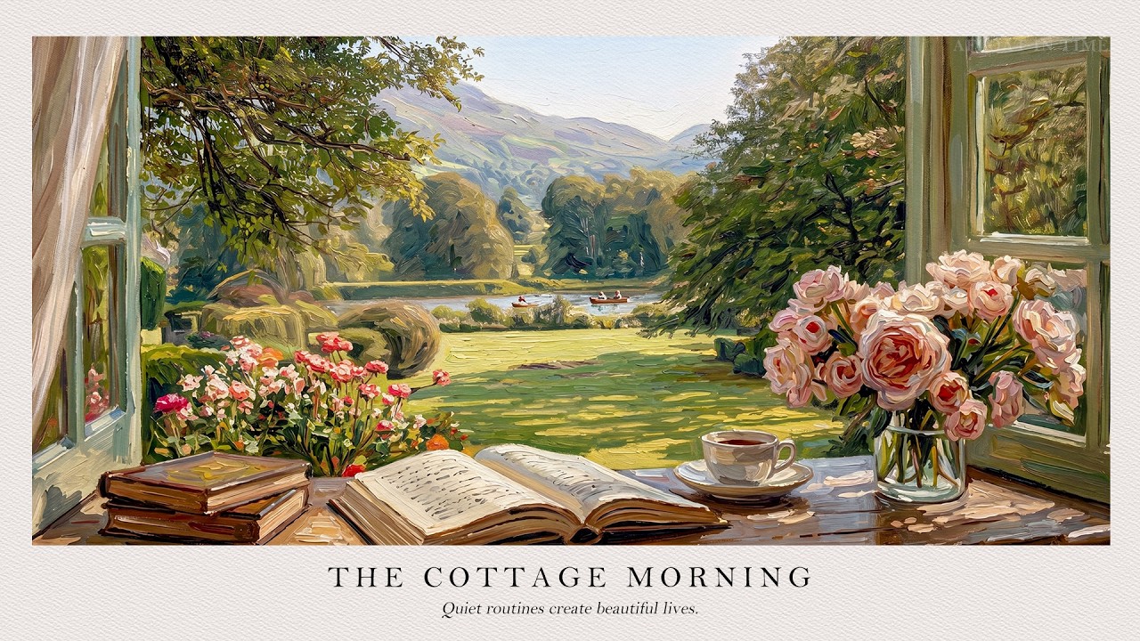 Relaxing Piano Music ☀️ Peaceful Cottage Morning for Study & Relaxation