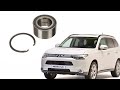 ЗАМЕНА ПОДШИПНИКА ПЕРЕДНЕЙ СТУПИЦЫ | MITSUBISHI OUTLANDER GF FRONT HUB BEARING REPLACEMENT