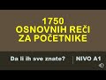 Francuski jezik 122023 1750 osnovnih rei za poetnike nivo a1 da li ih sve znate