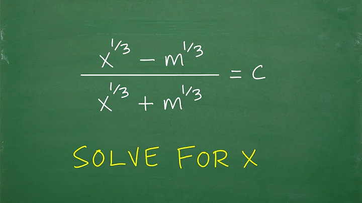 solve for x , NOT EASY