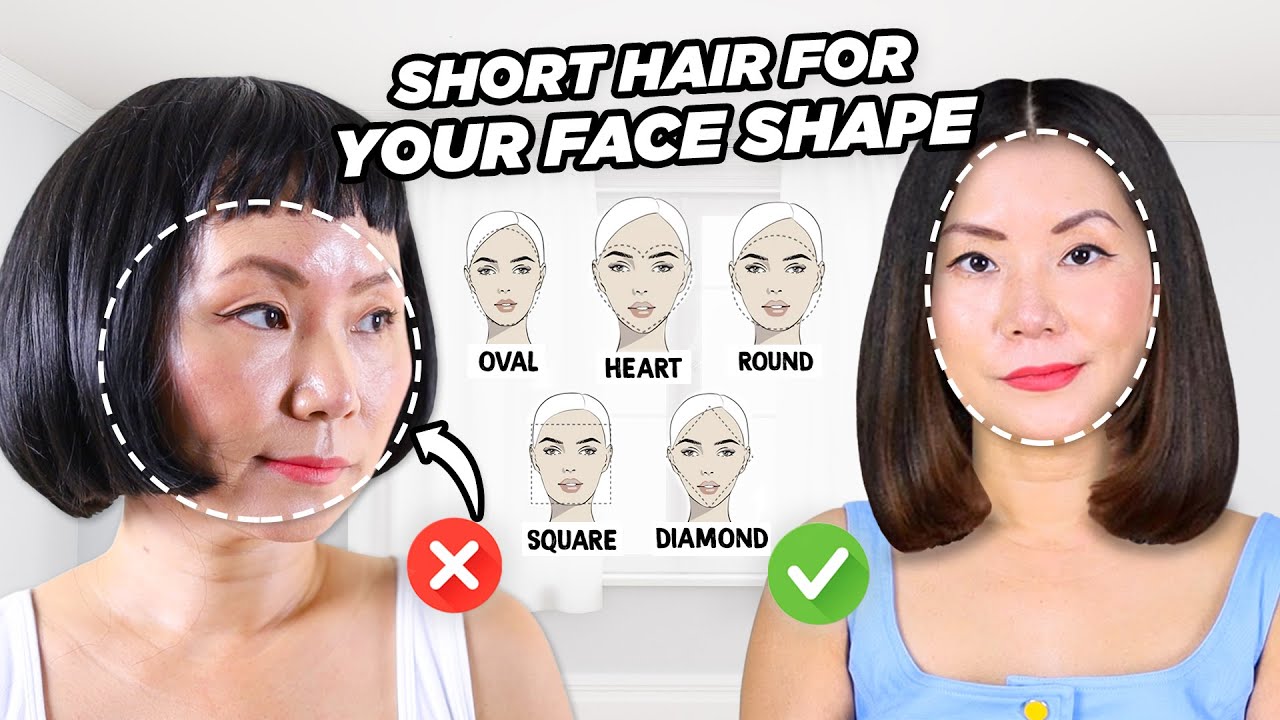 5 Best and Worst Hair Styles if you have a round face (like me) - YouTube