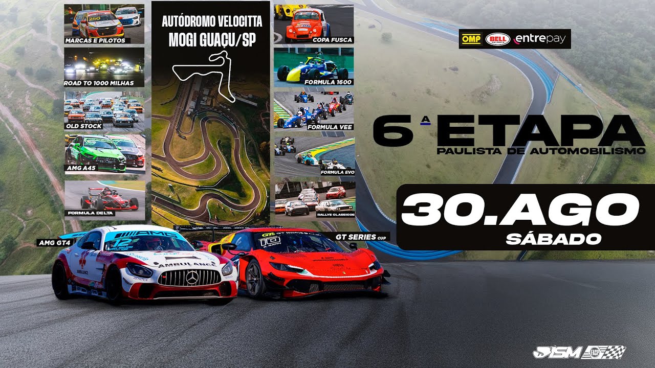 6ª ETAPA do Paulista de Automobilismo 2025 - Autódromo Velocittá (SÁBADO - 30/08/2025)