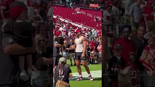 Nick Bosa with Kris Kocurek’s baby 🥹 | NBC Sports Bay Area Details