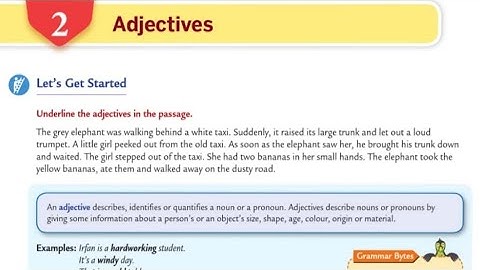 Adjective | Ch-02 | Class-07 | Part -01 | Collins English grammar and composition book