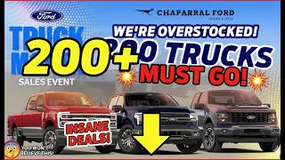 THEY GONE MAD! 200+ Trucks MUST GO! Chaparral Ford