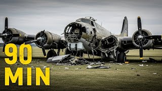When This Pilot Flew Home With Half His Plane Missing — B-17 Cut in Half But Landed Safely !