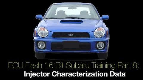 Ecu Flash 16 Bit Subaru Training Part 8: Injector Characterization Data | Evans Performance Academy