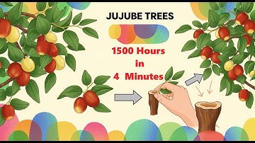 Growing Jujube from Seed | 1500 Hours in 4 Minutes