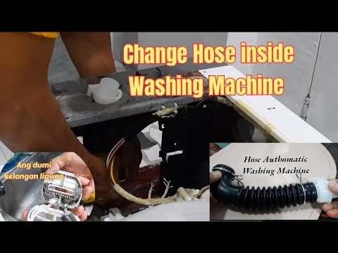 How to change broken Hose to a new one and clean my 12 years Authomatic washing machine