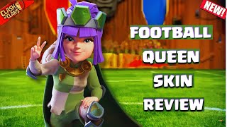 *New* Football Queen Skin Review |  Football Queen all Animations | Clash of Clans | Clashflict