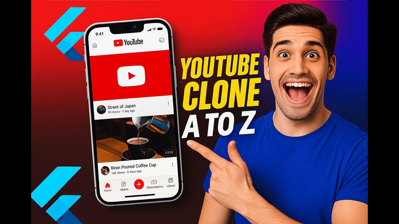 Flutter YouTube Clone Full Tutorial From A to Z - YouTube