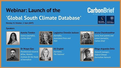 Launch of the Global South Climate Database | Co-hosted by the Reuters Institute and Carbon Brief.