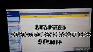 P0616 Starter Relay Circuit Low S Presso MIL light On