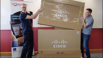 Cisco Spark Board / Webex Teams Board Unboxing - With James Baly and Kevin Prone Of Nowcomm