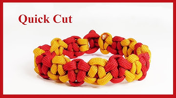How To Make An Alternating Solomon Bar Paracord Bracelet Design - Quick Cut