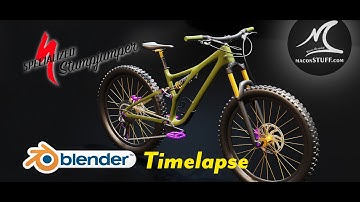 Specialized Stumpjumper 3D Model - Blender Timelapse