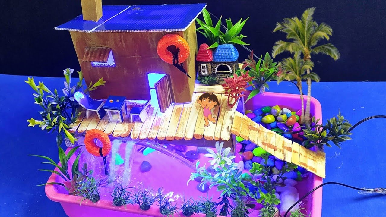 DIY Water fountain At Home Undr Water Home YouTube