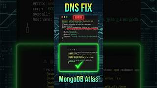 Fix MongoDB DNS Error in 30 Seconds #nodejs #coding #javascript #programming