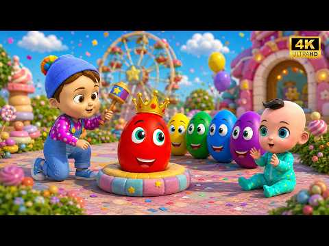 🐣 Colorful Eggs Adventure | Learn Colors & Numbers | Kids Nursery Rhymes | Kiddora Tunes