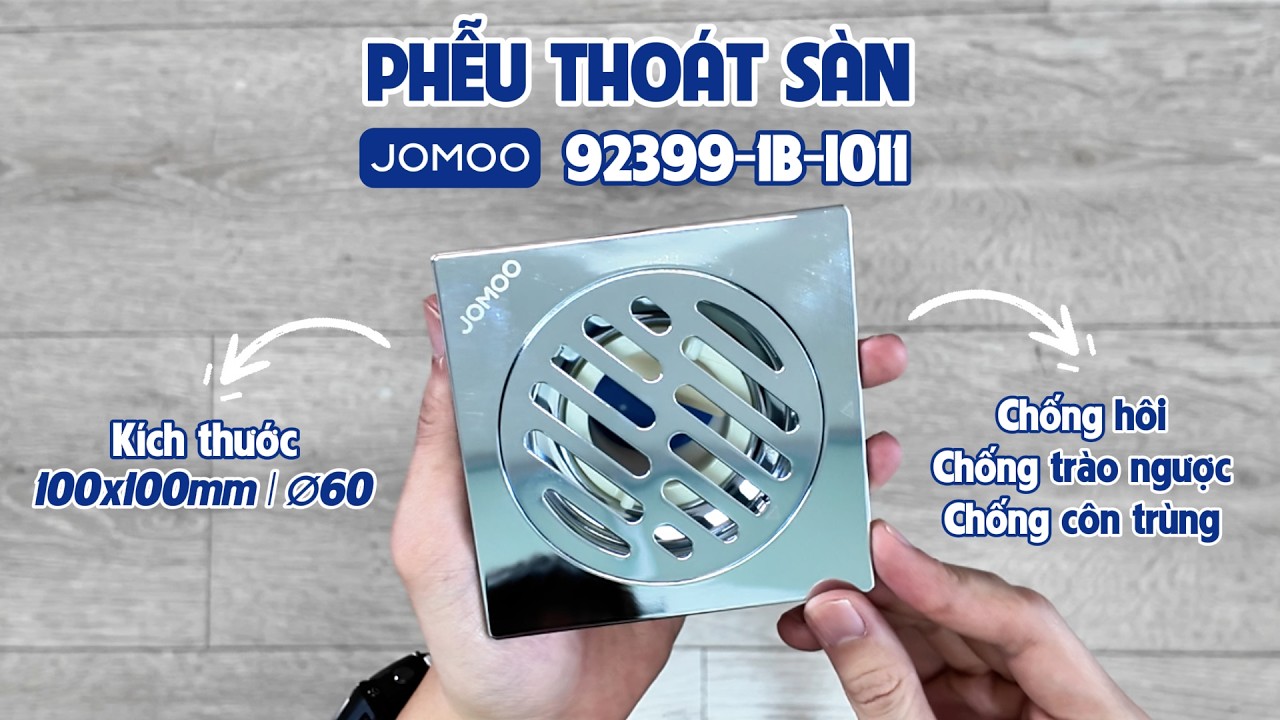 Phễu thoát sàn 10x10cm JOMOO 92399-1B-I011