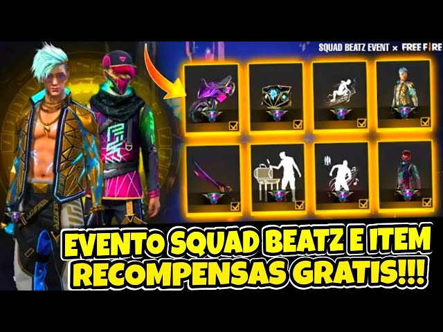 Free Fire anuncia evento Squad BEATz, com skins, músicas e recompensas