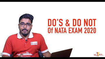 NATA 2020 EXAM RULES & REGULATIONS | DO
