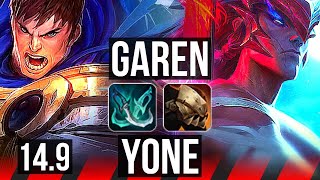 GAREN vs YONE (TOP) | 5/0/6 | EUW Diamond | 14.9