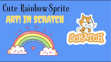 How To Make A Cute Rainbow Art Animation In Scratch! 🌈