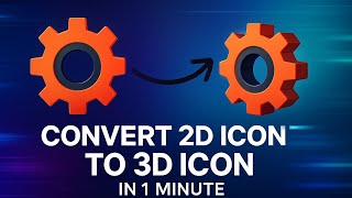 Convert 2d icon to 3d icon in 1 minute | After Effects | 3D Exturde