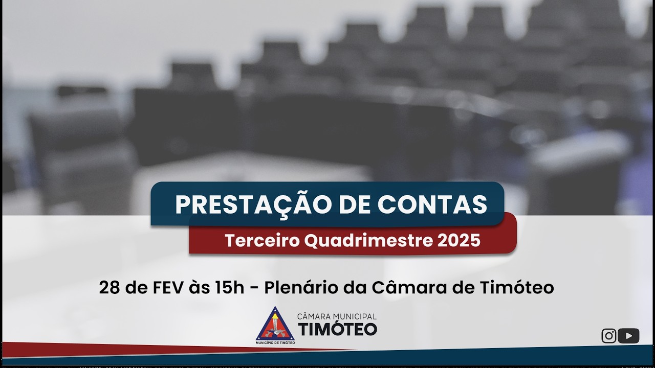 Audiência Pública - Prestação do contas do Executivo Municipal  (3° quadrimestre de 2025)