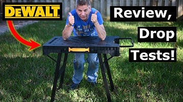 Dewalt Folding Workbench DWST11556 Tool Review, Drop Tests