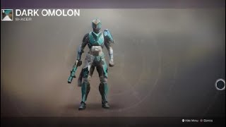 Destiny 2 Titan with Holdfast Armor and Dark Omolon Shader