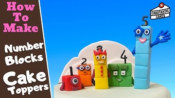Numberblocks Cake Tutorial - How to Make Number Blocks 1-5 Cake Decorating Video by Caketastic Cakes