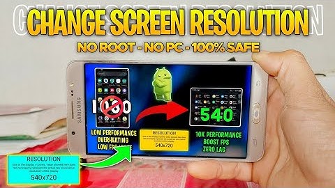 How to Change SCREEN RESOLUTION to Fix FPS DROP in Any Games without Root !