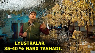 : LYUSTRALAR  35-40 % NARX TASHADI.  KRISTAL
