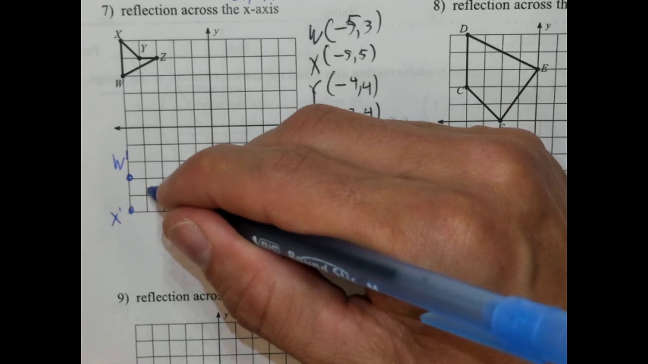 3-2 Reflections Practice Homework