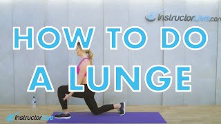 How to Do a Lunge with Leigh Linton from InstructorLive