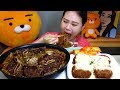 한우갈비찜에 당면사리 함박스테이크 먹방 Mukbang