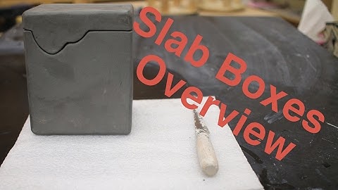 Hard Slab Boxes overview pottery I 2017