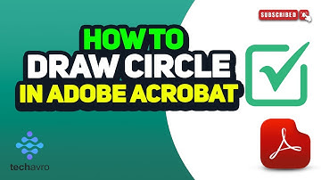 How to draw circle in adobe acrobat 2025
