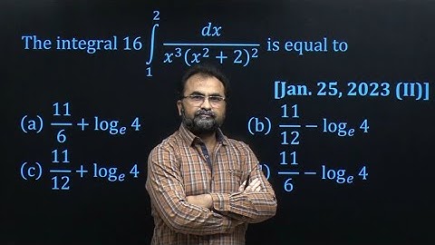IIT JEE Main PYQ Definite Integration 25 January 2023 shift 2