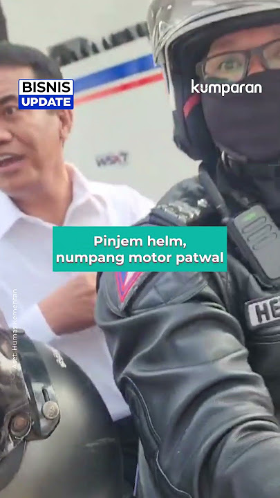 Mentan Naik Motor Patwal Hadiri Rapat Istana