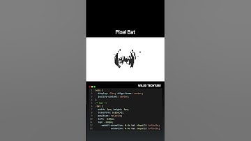 bat animation in CSS #gamedev #3dgamedevelopment #tech #makemoneyonline #smartphone #coding