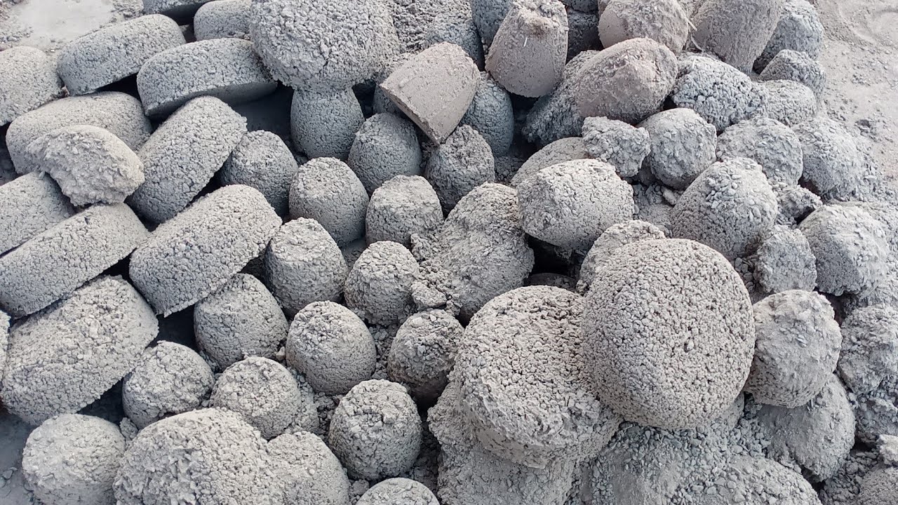 ASMR: New|| Pure Concrete Floor Clay pot Dry Water Crumbling #asmr #asmrsand #relax