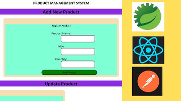 Product fullstack application with spring +react js+mysql+postman