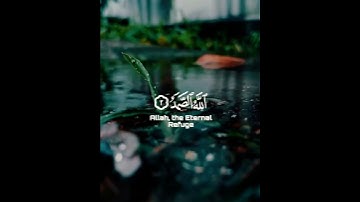 قُلْ هُوَ اللَّهُ أَحَدٌ ⚘️سورة الإخلاص 🌹حالات واتس اب قرآن كريم تلاوة مؤثرة 💚