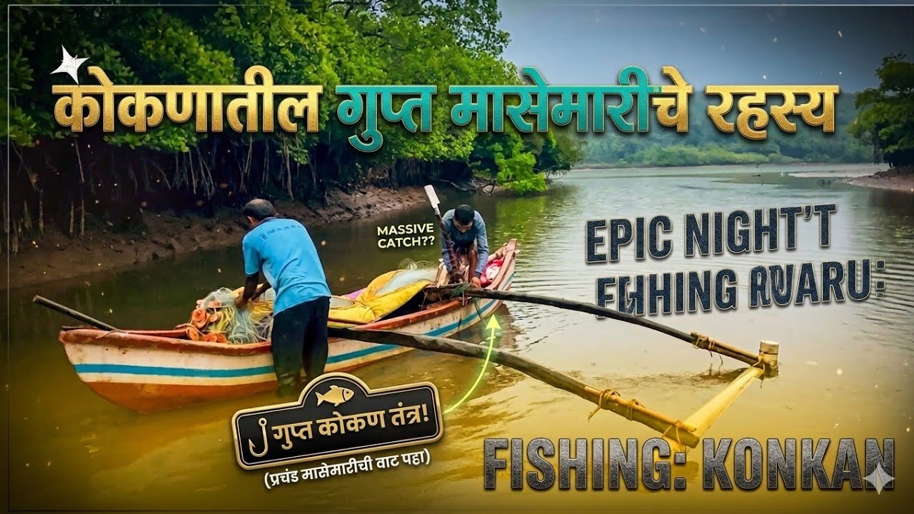 कोकणातील रात्रीची मासेमारी | Night Fishing in Konkan | Traditional Fishing
