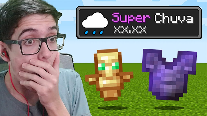 minecraft mas a CHUVA É DE SUPER ITENS!