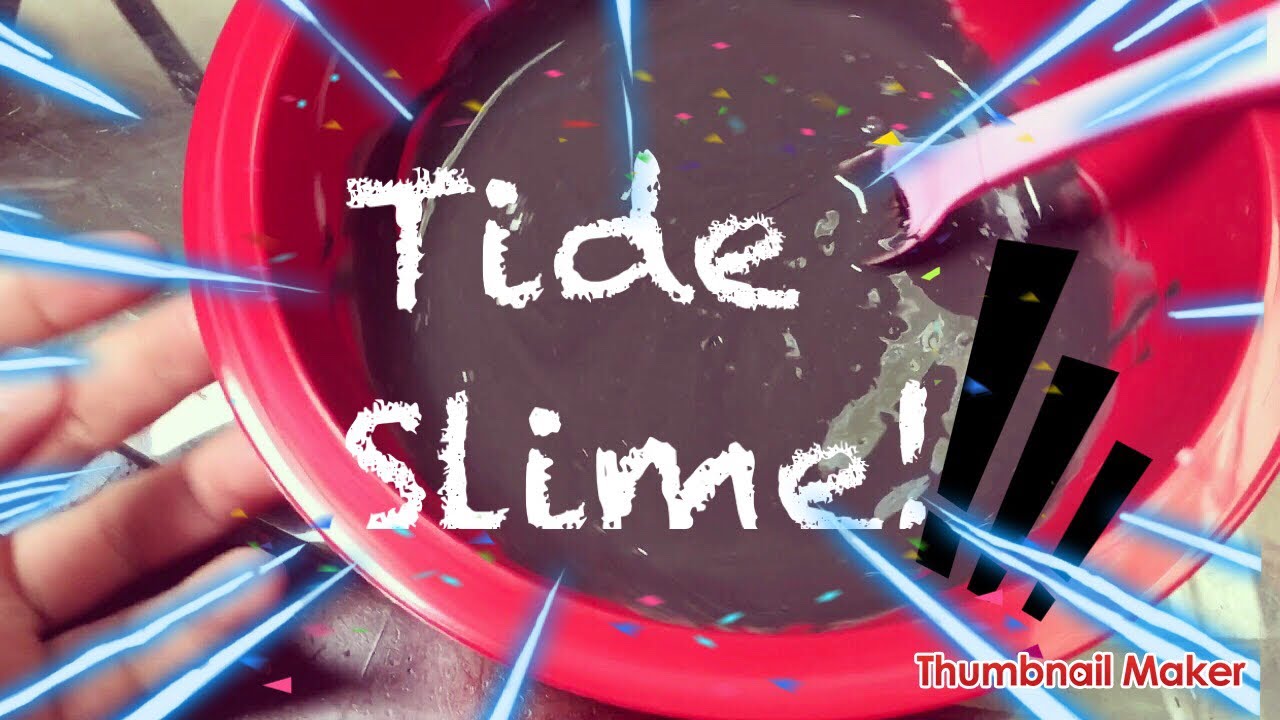 Making Tide Slime!! - YouTube
