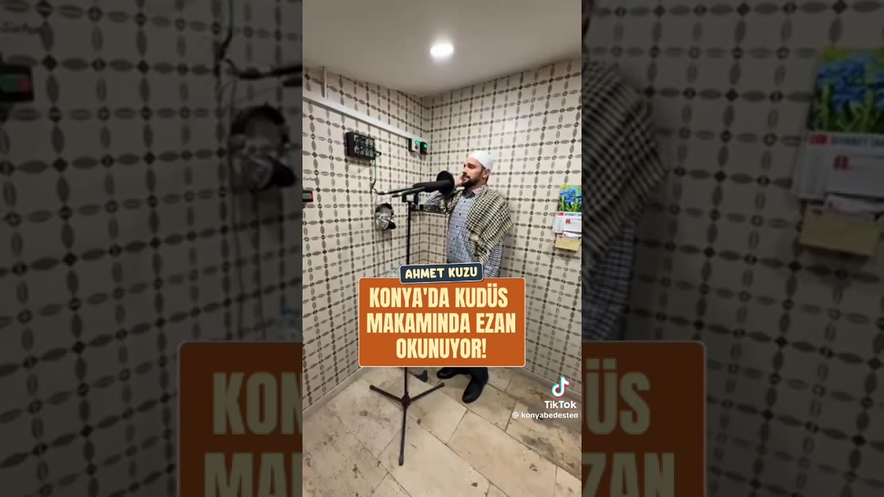 AHMET KUZU KUDÜS MAKAMINDA EZAN OKUYOR 😍🥰